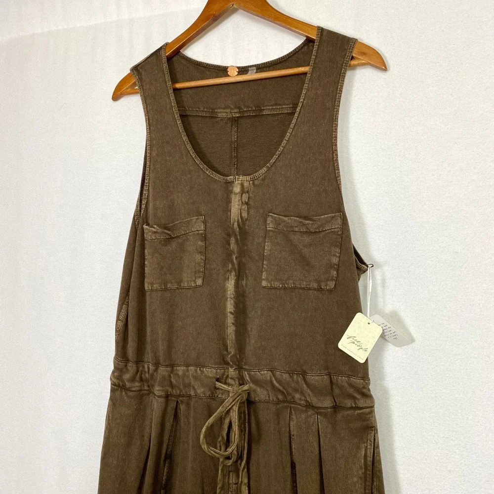 Free People Jumpsuit Sz Small Boho Chic Coastal Beach Festival Cottagecore NWT
